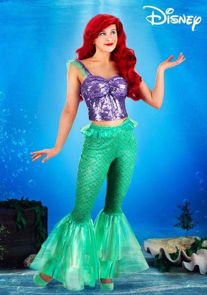 Women's Disney The Little Mermaid Costume Outfit - US 5960
