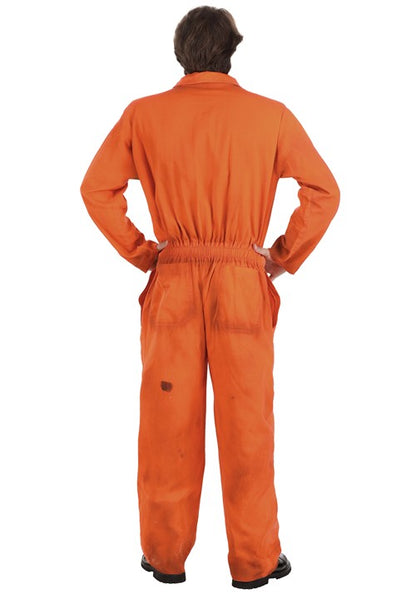 Distressed Prisoner Jumpsuit Costume for Adults - US 9601