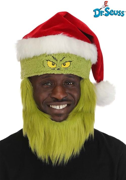 Dr. Seuss Grinch Santa Adult Costume Hat - US 7490