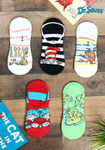 Dr. Seuss Adult No Show Sock Set 5 Pairs - US 0502