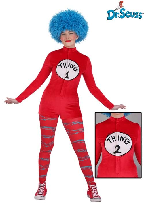 Women's Dr. Seuss Thing 1 and Thing 2 Costume Romper - US 0162