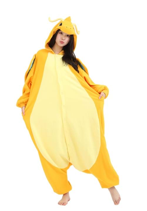 Adult Pokémon Dragonite Kigurumi Costume Onesie - US 6627
