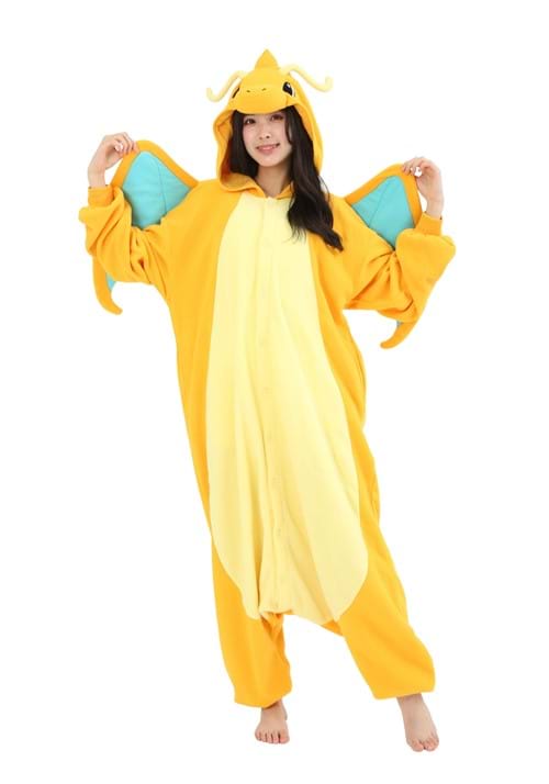 Adult Pokémon Dragonite Kigurumi Costume Onesie - US 6627