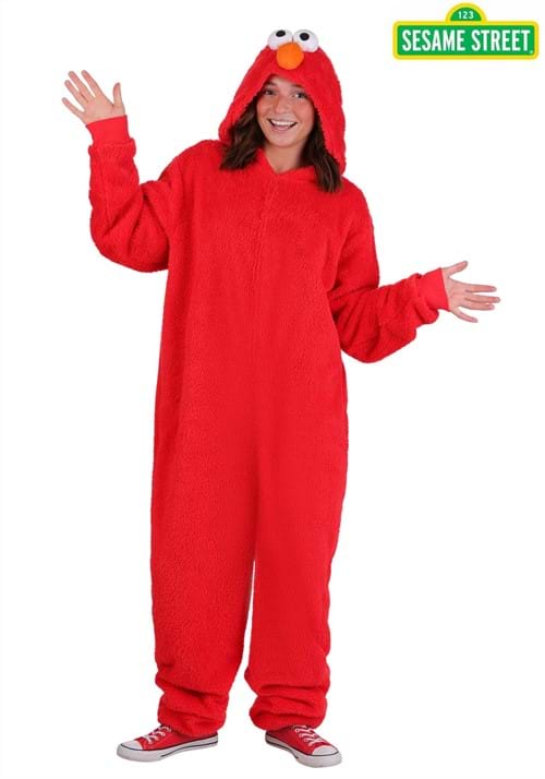 Adult Elmo Zip Costume Onesie - US 1083