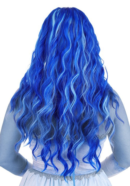 Women's Corpse Bride Emily Blue Costume Wig - US 0111