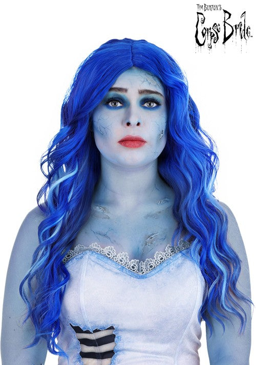 Women's Corpse Bride Emily Blue Costume Wig - US 0111