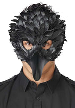 Feather Crow Masquerade Mask for Adults - US 1685
