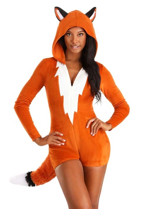 Fierce Fox Costume Romper for Women - US 8922