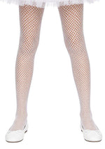 Women's White Fishnet Costume Pantyhose - US 6246