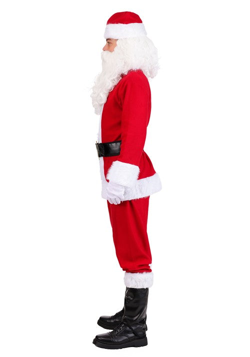 Men's Flannel Santa Claus Costume - US 8400