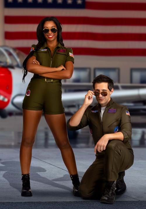 Adult Top Gun Deluxe Flight Suit Costume - US 6415