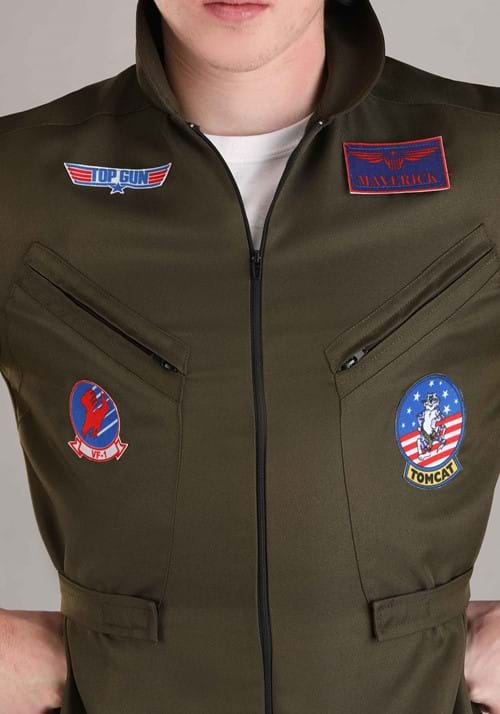 Adult Top Gun Deluxe Flight Suit Costume - US 6415