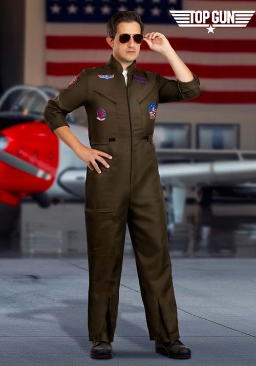 Adult Top Gun Deluxe Flight Suit Costume - US 6415