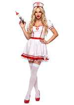 Women's Flirty Night Nurse Costume Dress - US 5833