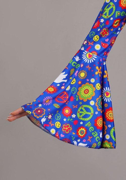 Women's Flower Power Hippie Costume Dress - US 8836