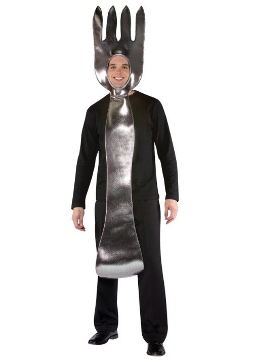 Massive Silver Fork Adult Costume - US 9284