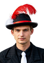 23-Inch Adult Gangster Pimp Black Felt Costume Hat - US 0470