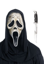 Adult Ghost Face Aged Mask & Knife Costume Set - US 3677