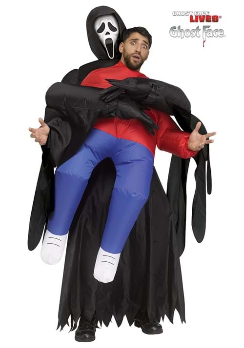 Ghost Face Piggyback Inflatable Costume for Adults - US 9268