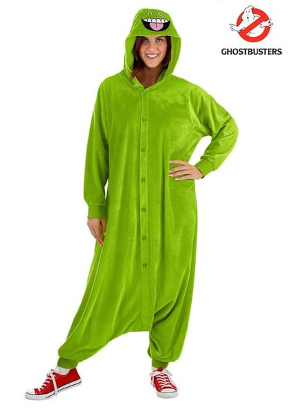 Ghostbusters Slimer Costume Onesie for Adults - US 4139