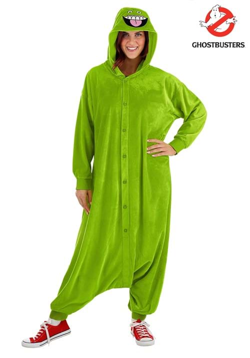 Ghostbusters Slimer Costume Onesie for Adults - US 4139