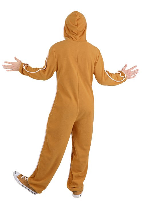 Gingerbread Man Onesie Adult Costume - US 8412