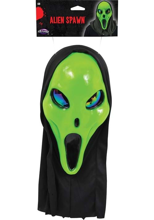 Green Alien Spawn Costume Mask for Adults - US 2524