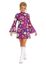 Women's Adult Groovy Flower Power Costume - US 0121