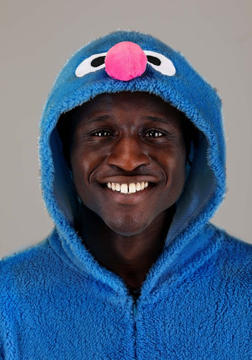 Sesame Street Grover Jumpsuit Costume for Adults - US 9317