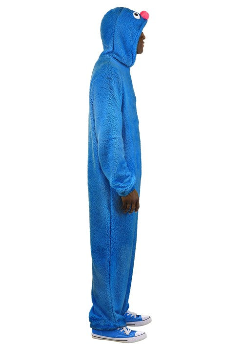 Sesame Street Grover Jumpsuit Costume for Adults - US 9317