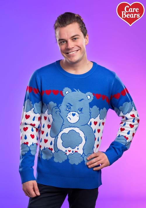 Grumpy Bear Adult Care Bears Ugly Christmas Sweater - US 9065