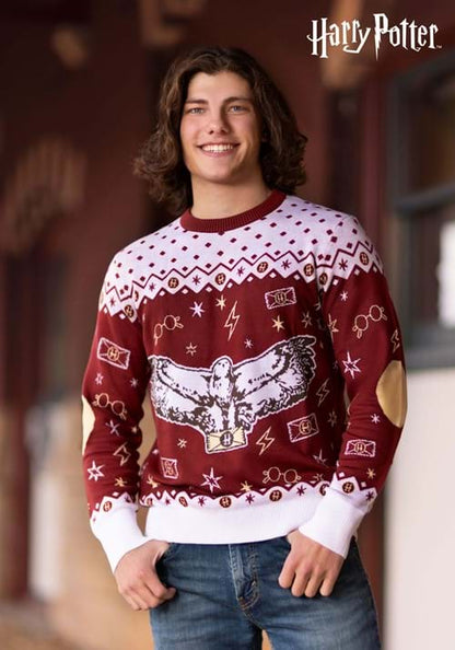 Adult Harry Potter Hedwig Ugly Sweater - US 8753