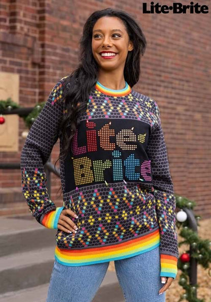 Adult Hasbro Lite Brite Christmas Sweater - US 5057