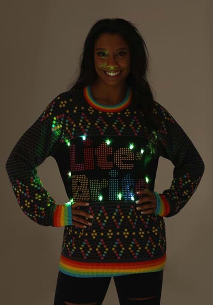 Adult Hasbro Lite Brite Christmas Sweater - US 5057