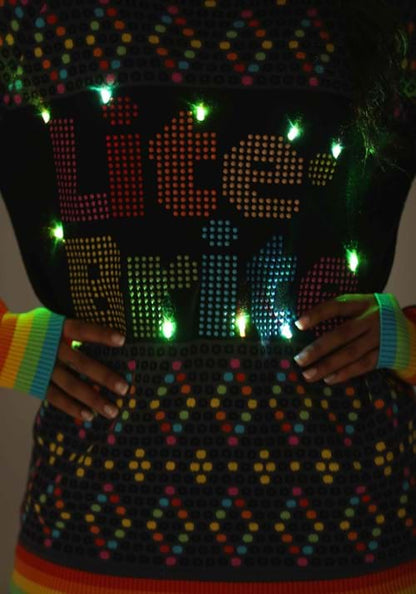 Adult Hasbro Lite Brite Christmas Sweater - US 5057