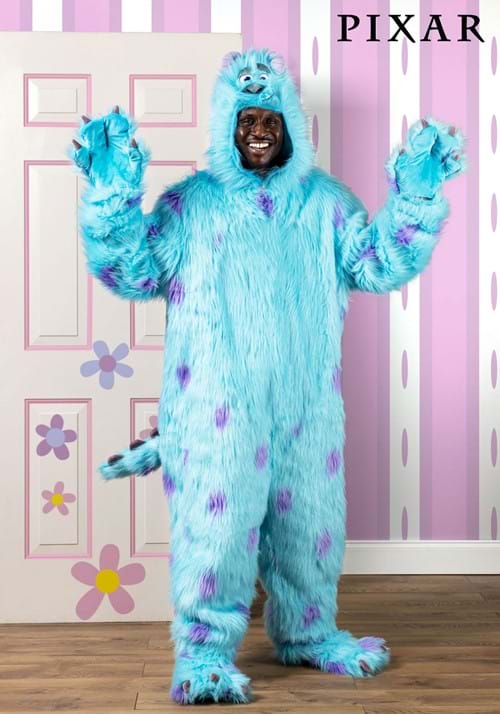 Hooded Disney Monsters Inc Sulley Costume for Adults - US 8081