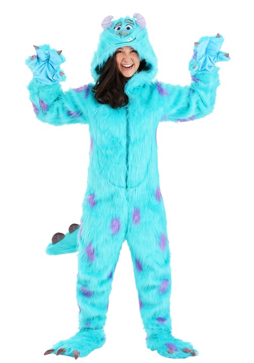 Hooded Disney Monsters Inc Sulley Costume for Adults - US 8081