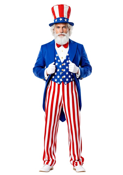 Men's Iconic Uncle Sam Costume - US 1935