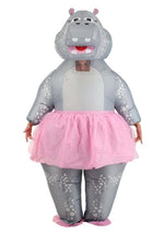 Adult Ballerina Hippo Inflatable Costume - US 7388