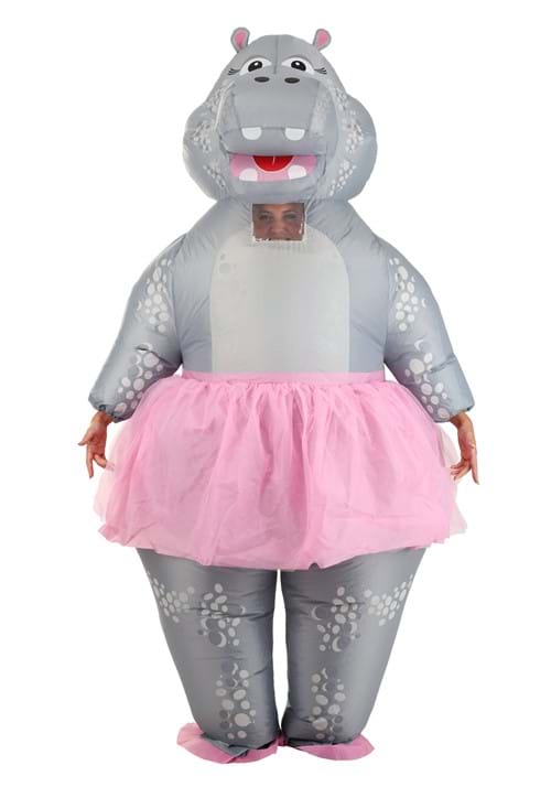 Adult Ballerina Hippo Inflatable Costume - US 7388