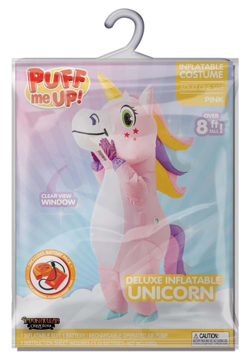 Inflatable Pink Unicorn Costume for Adults - US 5992
