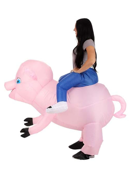 Ride on Pig Inflatable Adult Costume - US 7886
