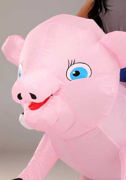 Ride on Pig Inflatable Adult Costume - US 7886