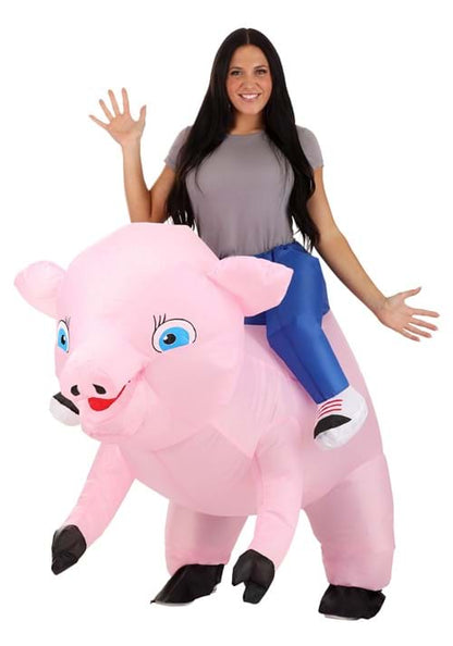 Ride on Pig Inflatable Adult Costume - US 7886