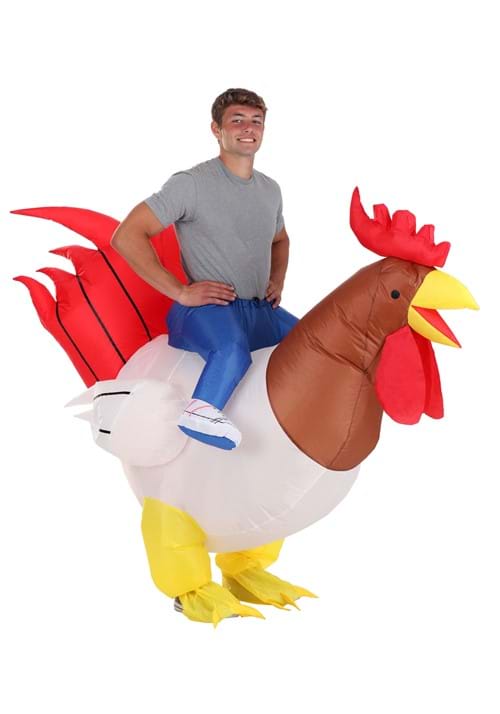 Inflatable Ride-On Adult Rooster Costume - US 6719