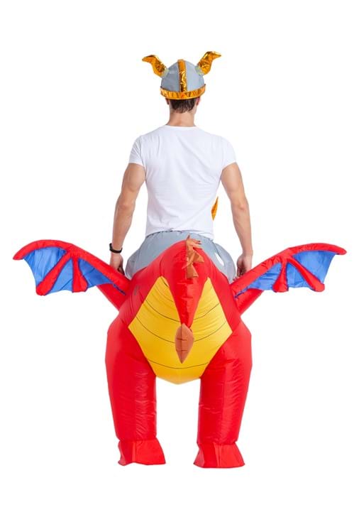 Inflatable Riding-A-Fire Dragon Adult Costume - US 4338