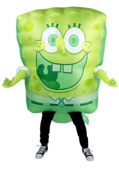 Adult Inflatable Ghost Spongebob Squarepants Costume - US 5998