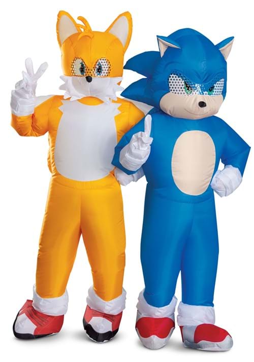 Adult Inflatable Sonic the Hedgehog Movie Tails Costume - US 8112