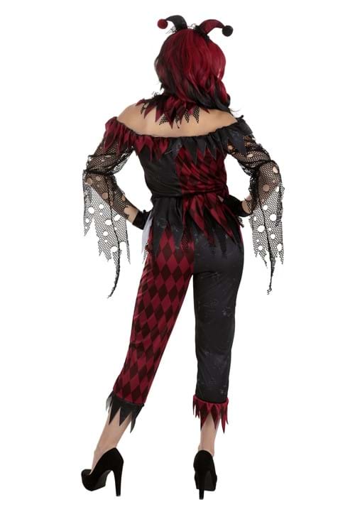 Jinxed Jester Clown Costume for Women - US 7987