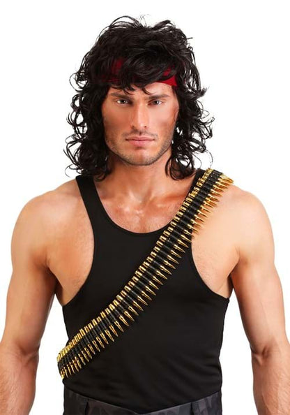 Men's Jungle Commando Costume Wig - US 2461